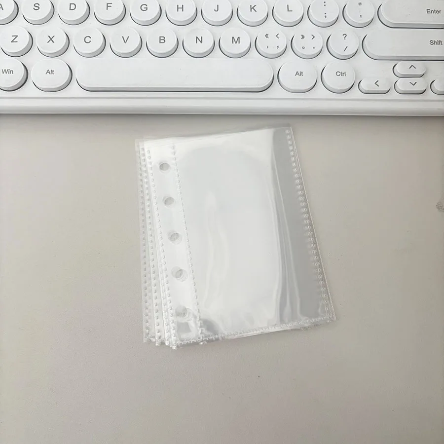 M5 Binder Kpop Sammelalbum, Macaron 5-Loch-Einband, DIY 10 Innentaschen, 45 Gitter-/Blanko-/Linierte Nachfüllpapiere – Detail 14