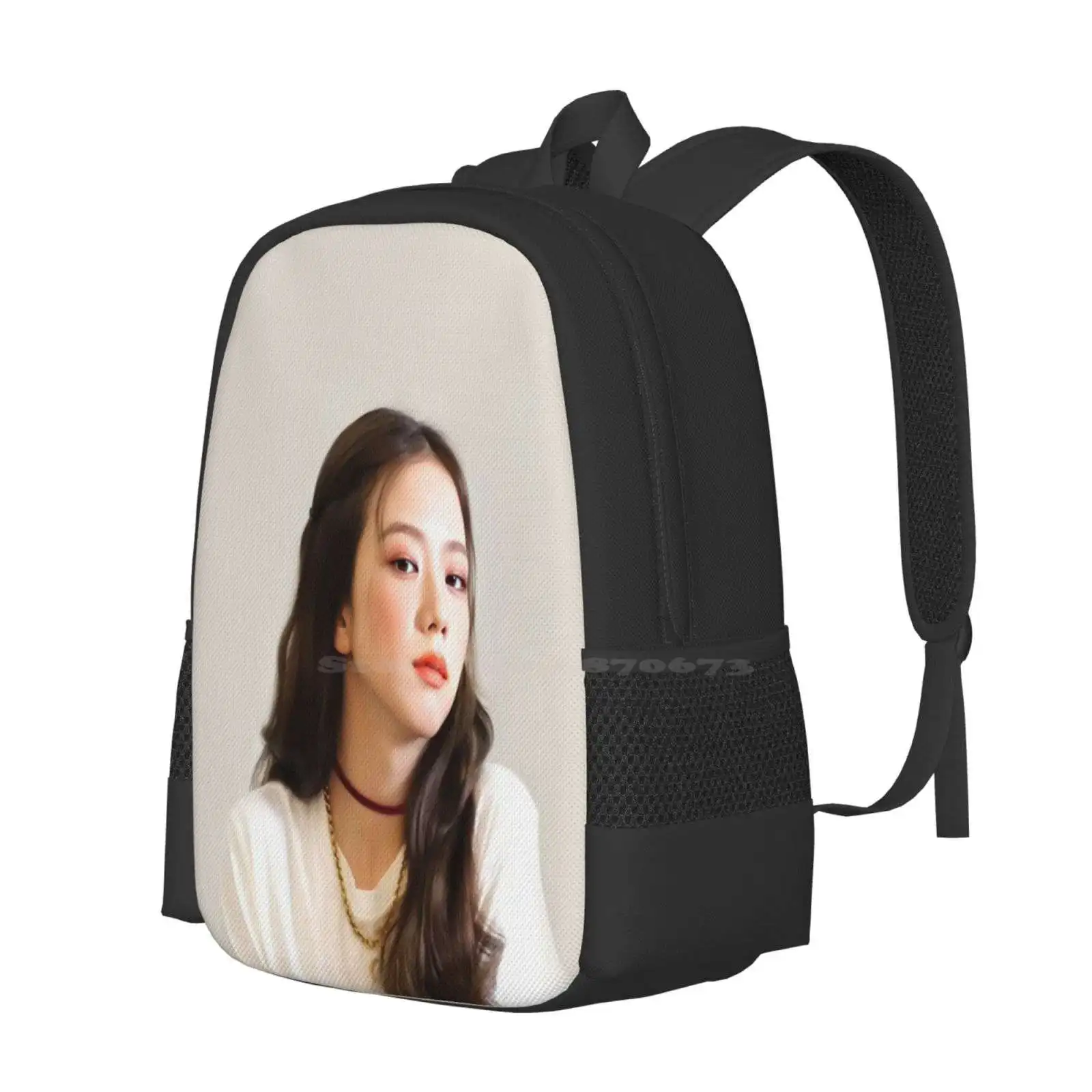 Jisoo Pattern Design Bagpack School Bags Jisoo