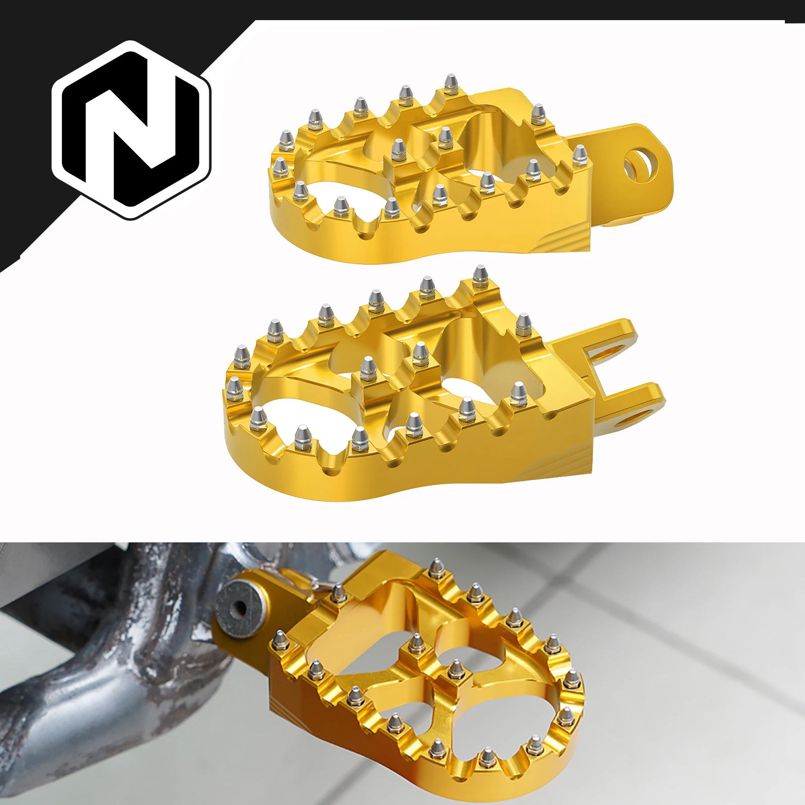 

NICECNC For Suzuki DRZ400S 2000-2024 2023 2022 Aluminum Foot Rests Footrest Footpegs Pegs Pedals DRZ400SM DRZ 400 S SM 00-24