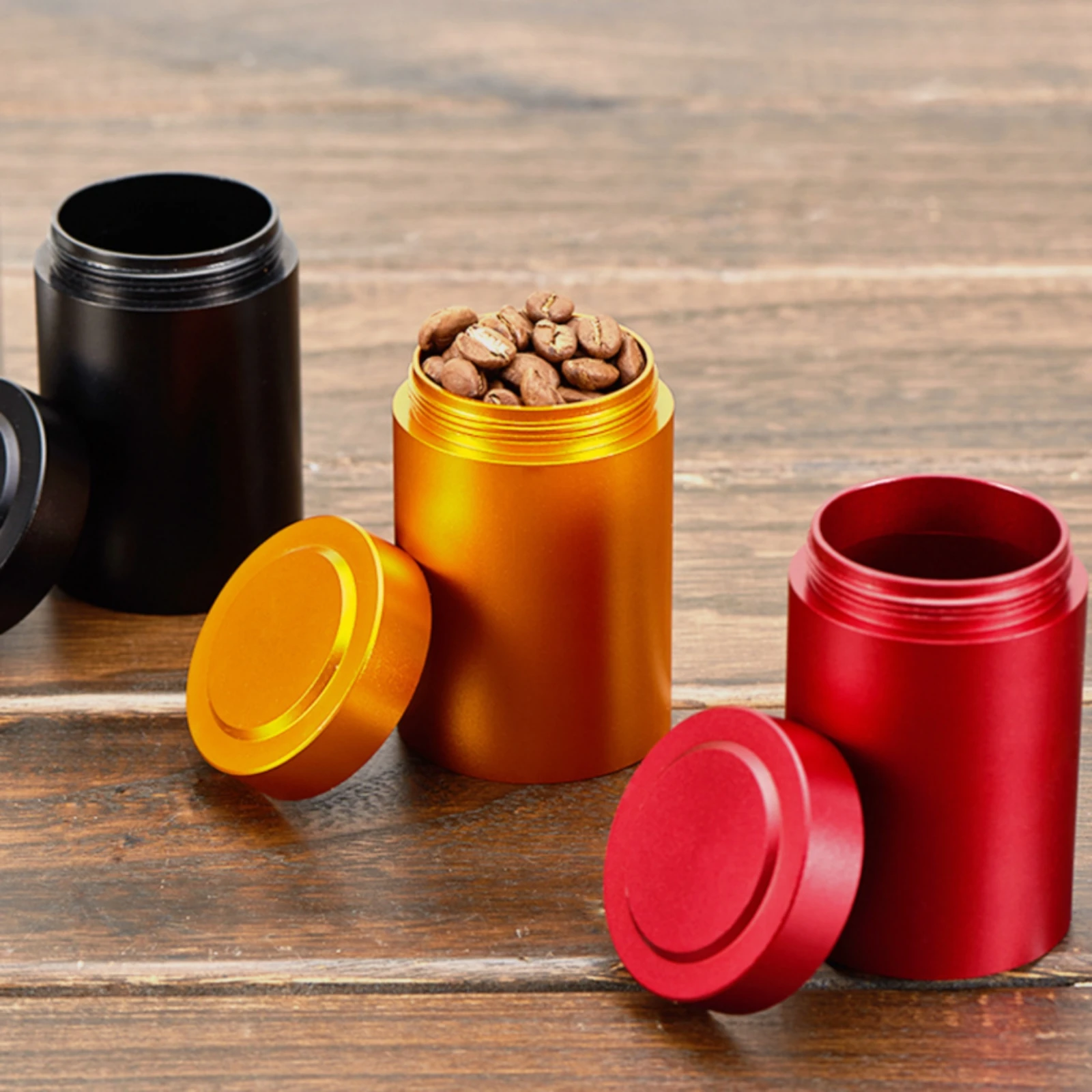 2 Pieces Aluminum Jar with Scr - Coffee Tea & Espresso Appliances recension och pris