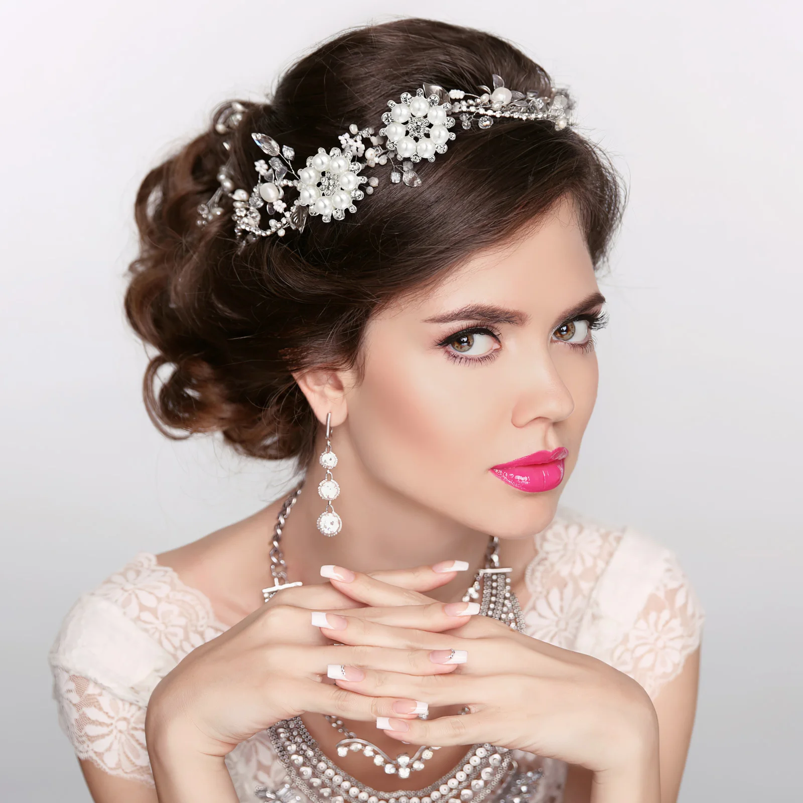 

20 pcs Flower Shape Rhinestones Pearls Buttons Flat Back Embellishments For Diy Jewelry Making Sewing Craft Decorative Clothing