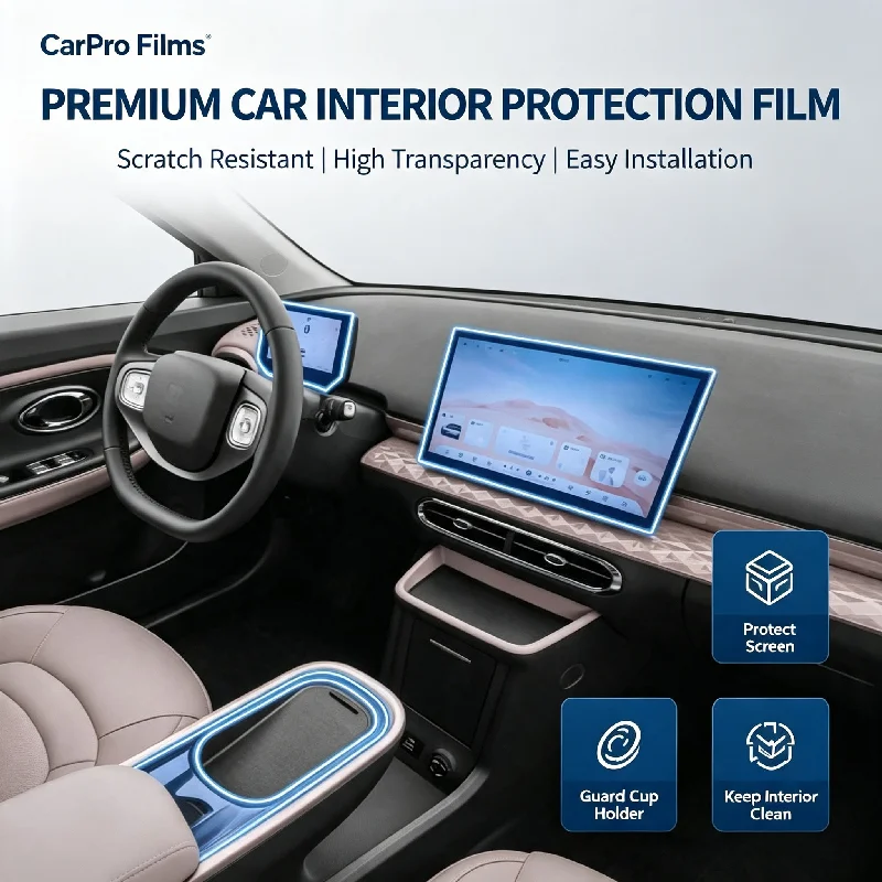 For 25 models of JAC Ywei 3 [Full Set] Center Console Navigation Screen Gear Shift Interior Protection Film Decorative Film