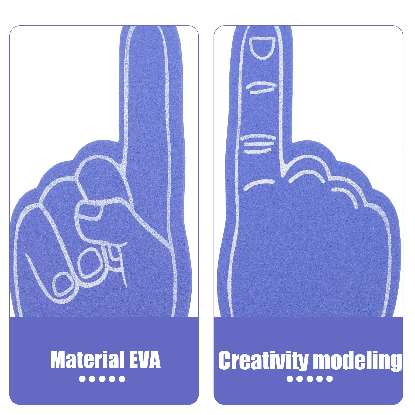 

12pcs Foam Finger Sports Event Props Party Favor Noisemaker For Sporting Events Portable Cheering Hand Group Spirit Item