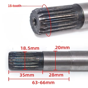 دراجة ثلاثية العجلات الكهربائية الصلب تحمل المحور الخلفي ، استبدال عمود القيادة ، 18 سنا 9 رمح الرأس 6205 ، 1 قطعة أعلى 8 مبيعات المحور ثلاثي العجلات - رقم 7