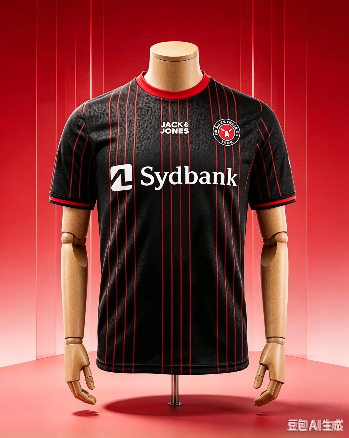 2026 Midtjylland 3D Printed Football Jersey Men's Summer Quick Drying Breathe Short Sleeved T-shirt Family Matching Clothing