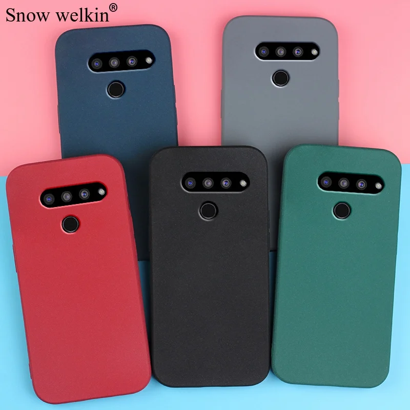 Sand Matte Soft Silicon Full Protect Shockproof Anti-Slip Case For LG V60 V50 V40 V30 V30S V20 ThinQ Phone Case Cover