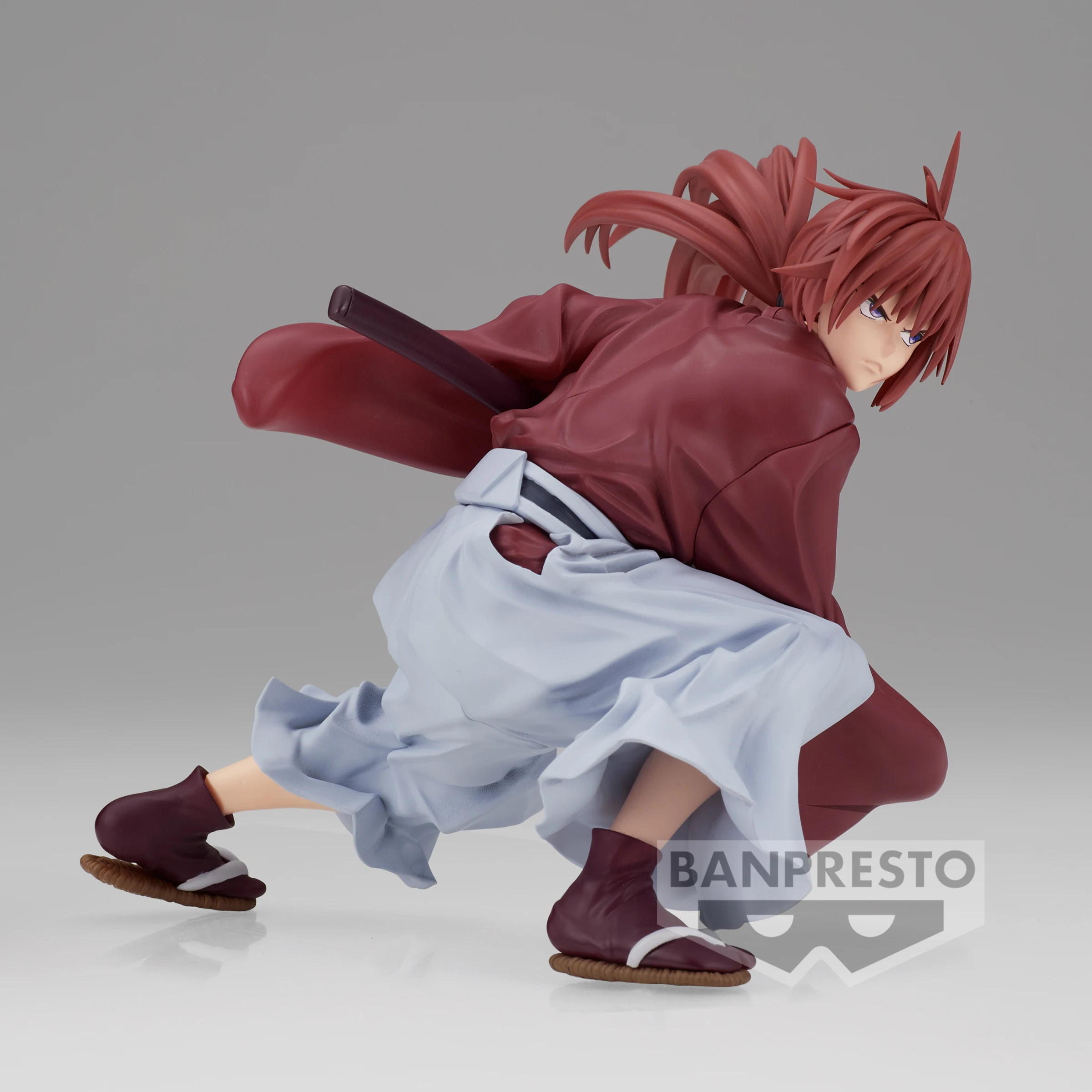 BANDAI oryginalne Anime Rurouni Kenshin wibracja gwiazdy Kenshin Himura PVC figurki BANPRESTO zabawki figurkowe Model