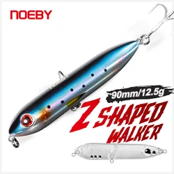 Noeby-Floating Pencil Fishing Lure, Wobblers, Topwater, Artificial Hard Bait for Pike and Bass, Sea Fishing Tackle, 9cm, 12.5g