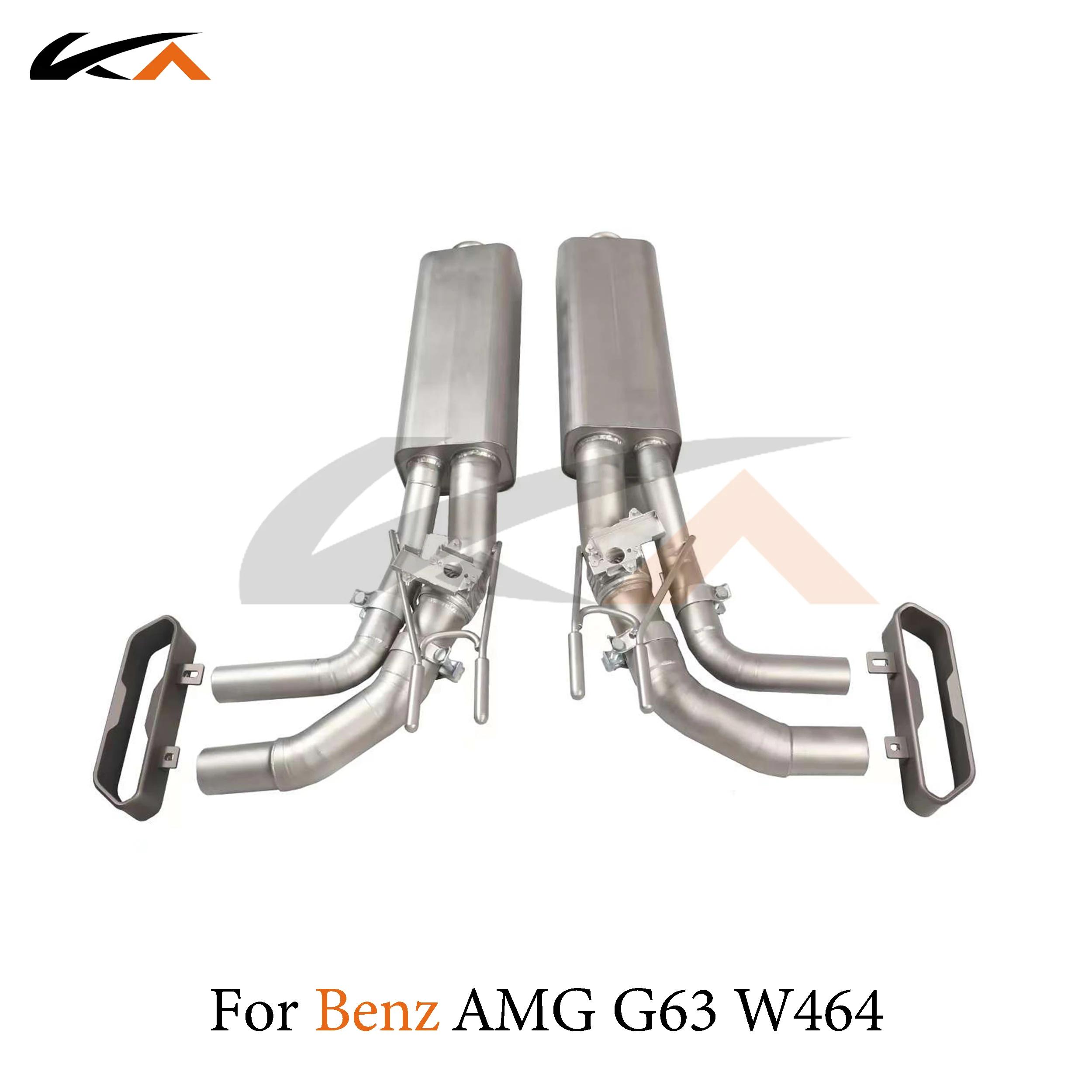 KA Tuning exhaust system parts stainless catback for Mercedes-Benz AMG G63 W464 4.0T rear section performance muffler valve