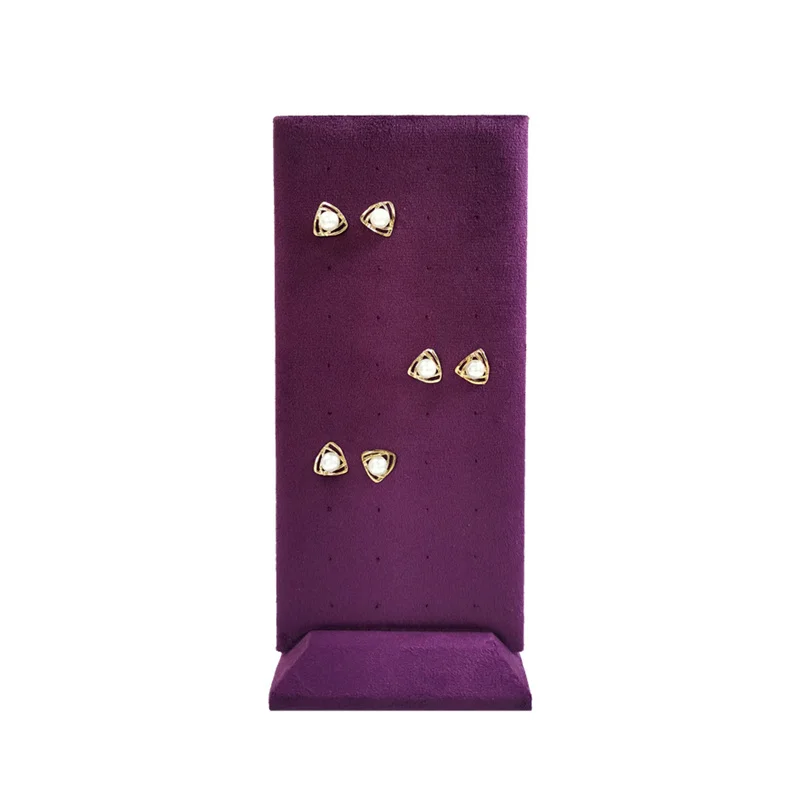 Earrings Display Orgnaizer 40 Holes High Quality Velvet Jewelry Rack Ear Stud Storage Holder for Home Dresser Multiple Colors