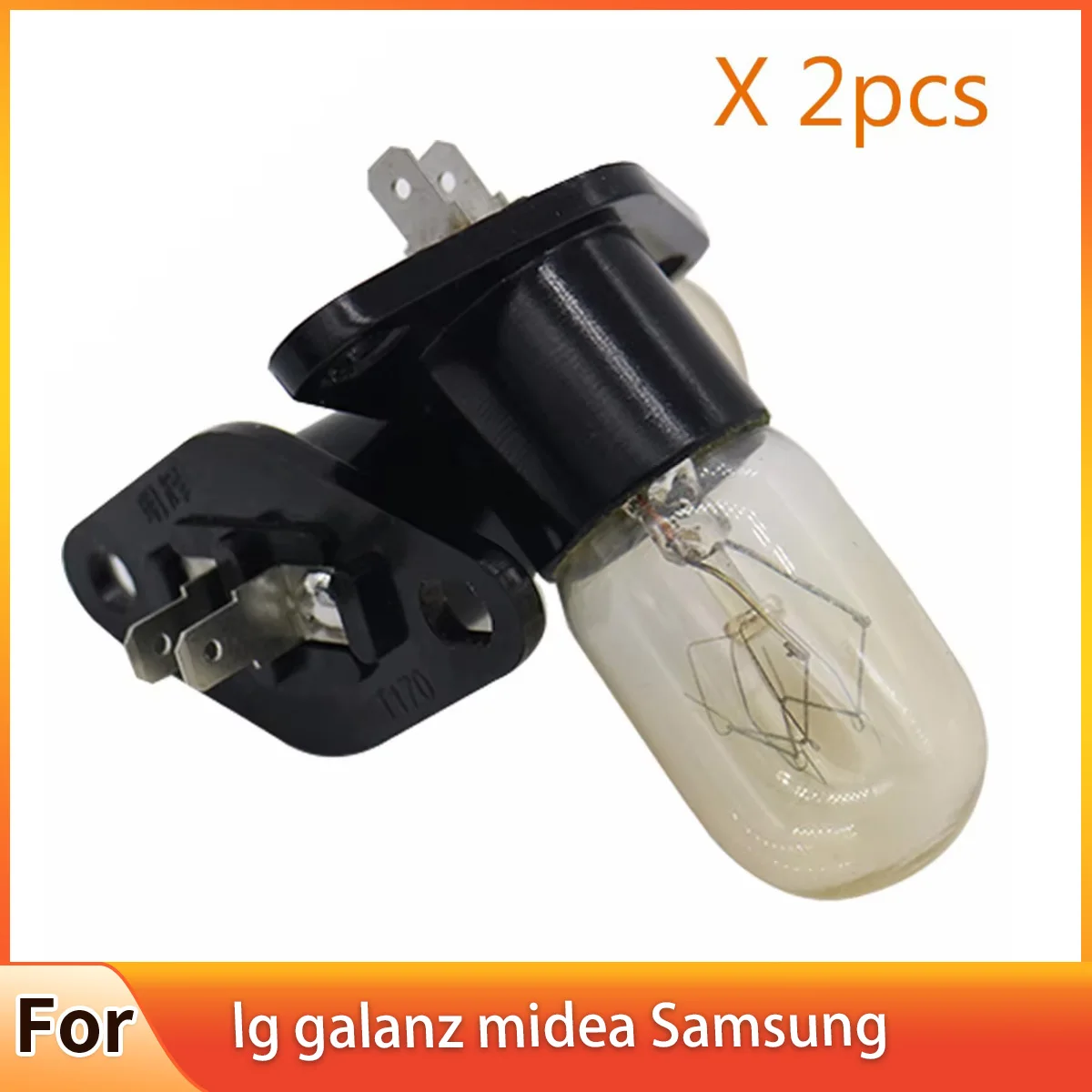 2 개/몫 전자 레인지 냉장고 전구 예비 수리 부품 액세서리 lg galanz midea samsung 용 230 v 20 w 램프 교체