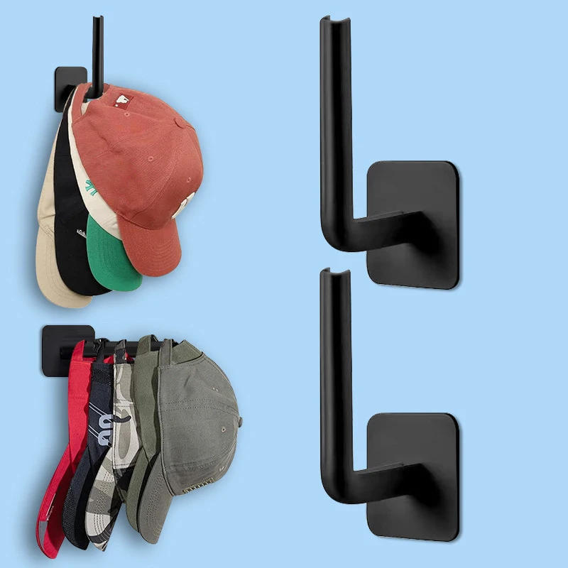 【CM】5Pcs Baseball Cap Hat Rack for Wall Cap Hanger Storage No Drilling Hat Display Organizer No Drilling Track Door Handle