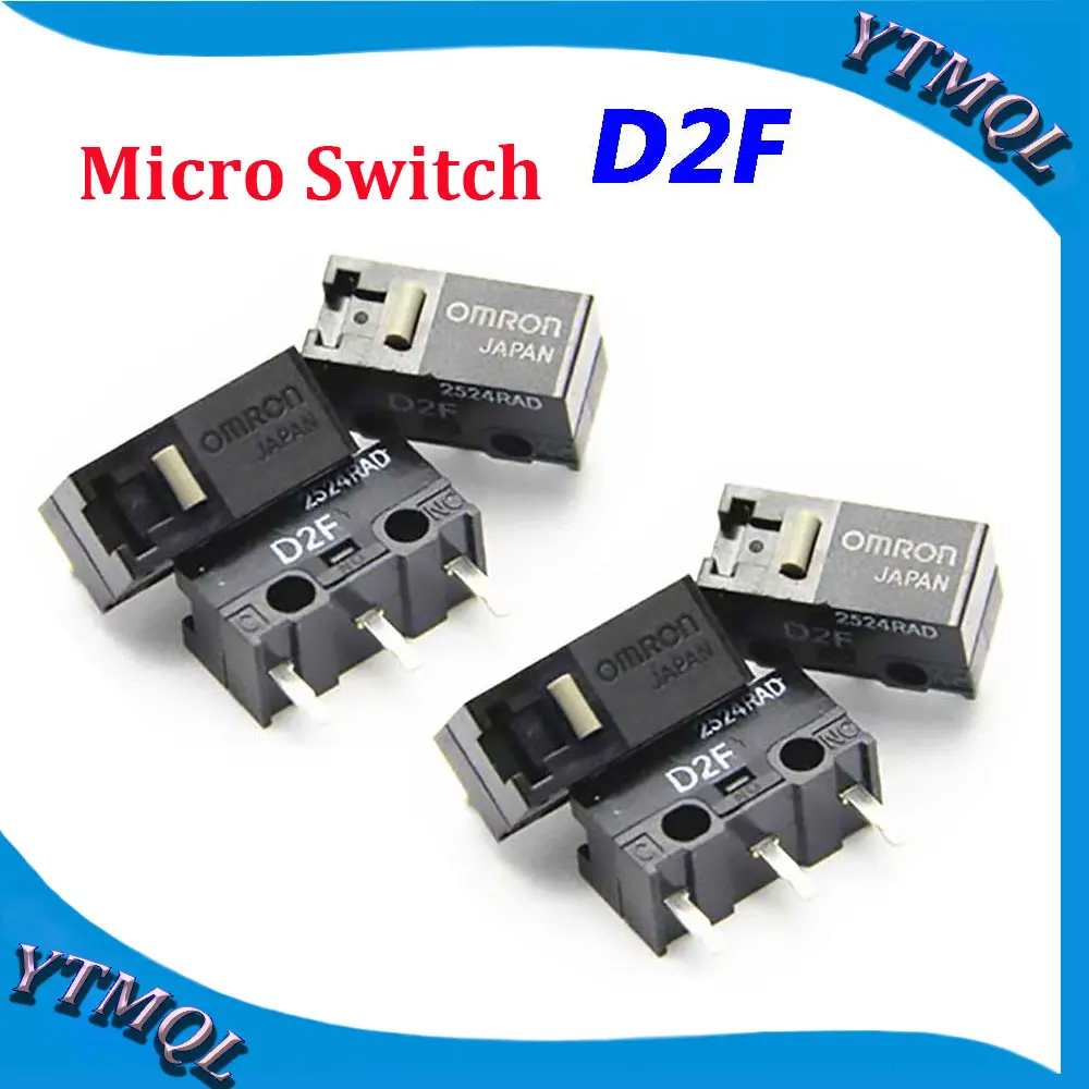 10-100Pcs Mouse Micro Switch D2F Mouse Button Fretting D2F