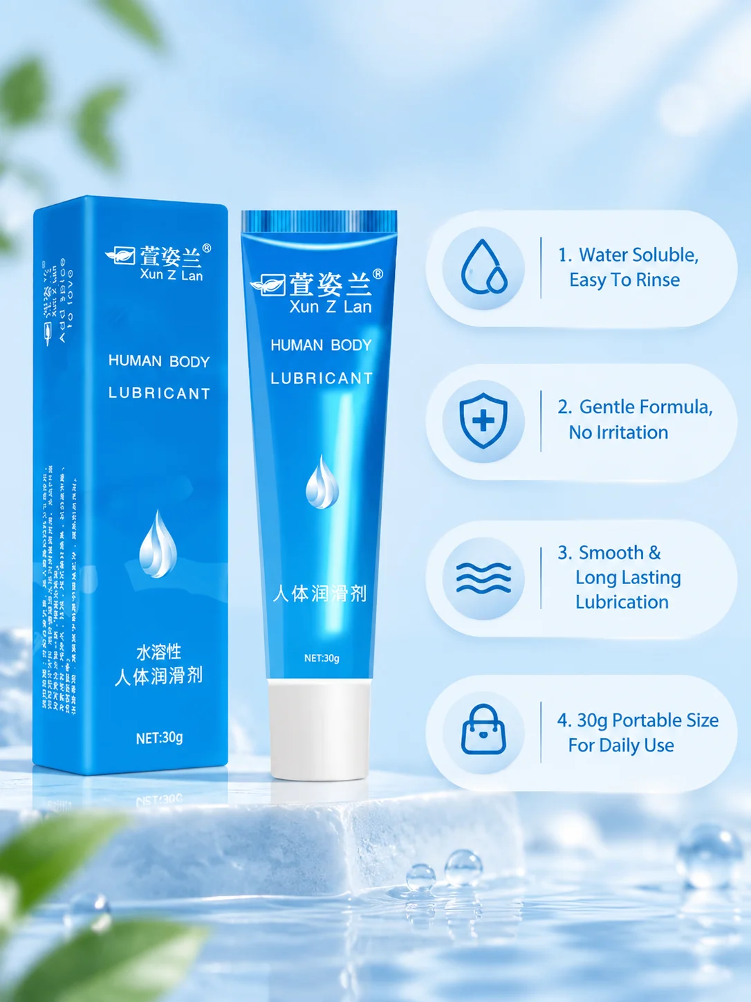 Personal Water-Based Anal Sex Lubricant Body Massage Oil Masturbation Grease Sex Lube Oral Vaginal Gel Lube for Sex Toy Products view 4