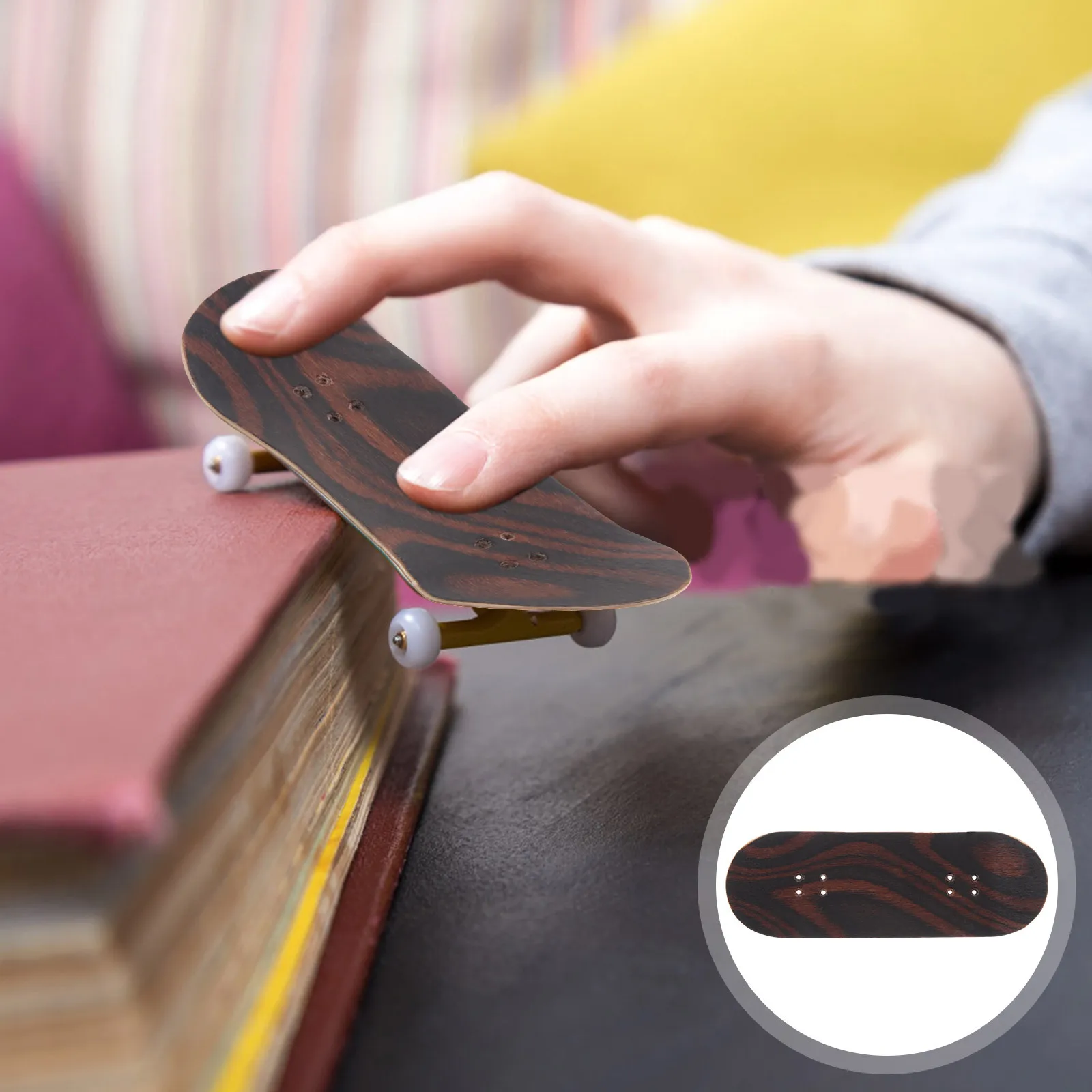لوحة أصابع خشبية ذاتية الصنع، مادة خشب القيقب، سطح أملس، تحكم سهل، اختيار هدية، استبدال لوح التزلج بالإصبع #5