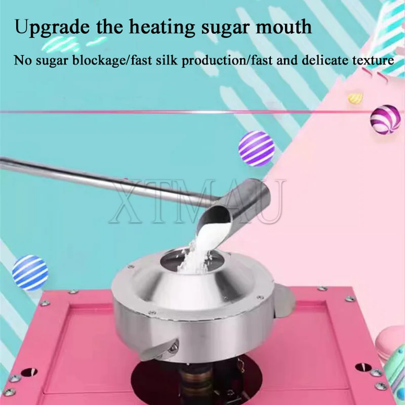 Коммерческая машина для производства сахарной ваты из нержавеющей стали, электрическая машина для изготовления сахарной ваты своими руками