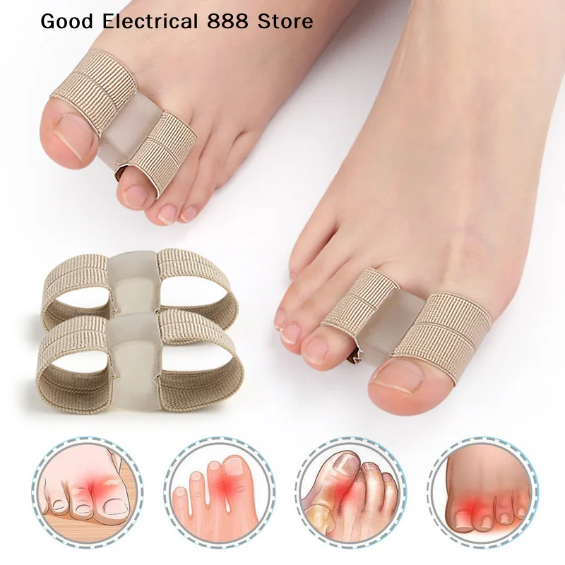 

1Pcs Silicone Toe Separator Hallux Valgus Corrector Spacer Spreader Finger Corrector Thumb Bunion Straightener Foot Care Tool