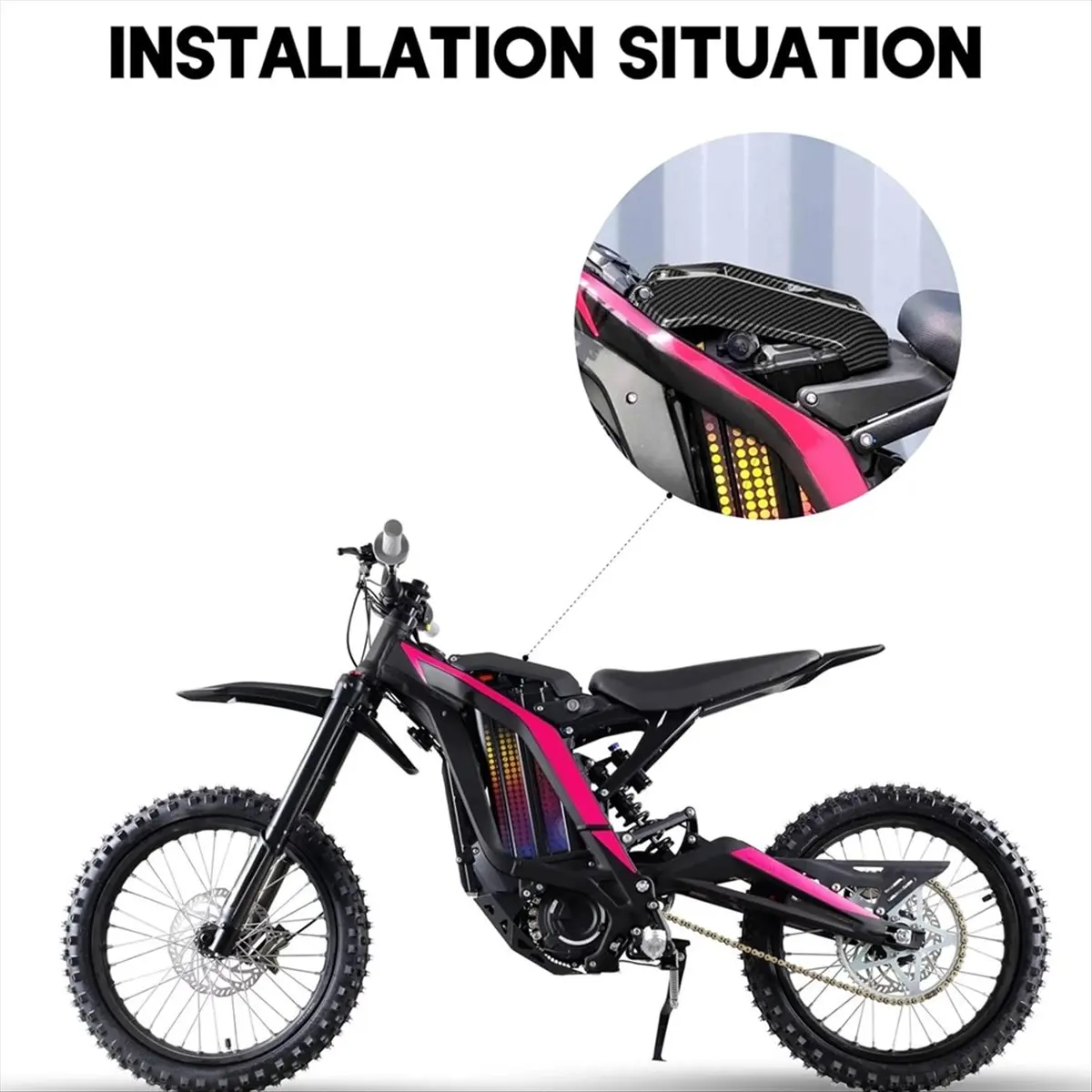 A23Z Motorcycle Battery Cover for Sur Ron Light Bee X/S E-Bike Battery Protect Accessories