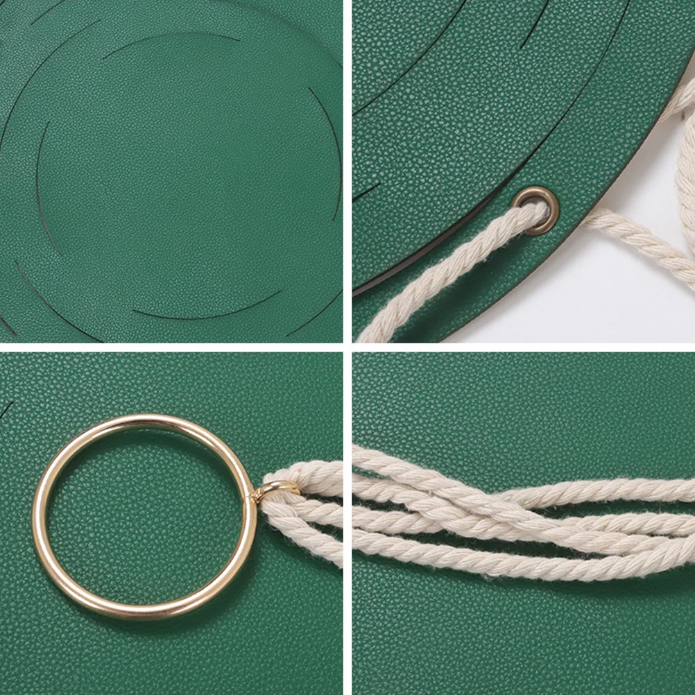 

Potted Plant Hanger PU Basket Rope Loop Strong Durable Indoor Outdoor Hanging Planter Basket Modern Minimalist Style