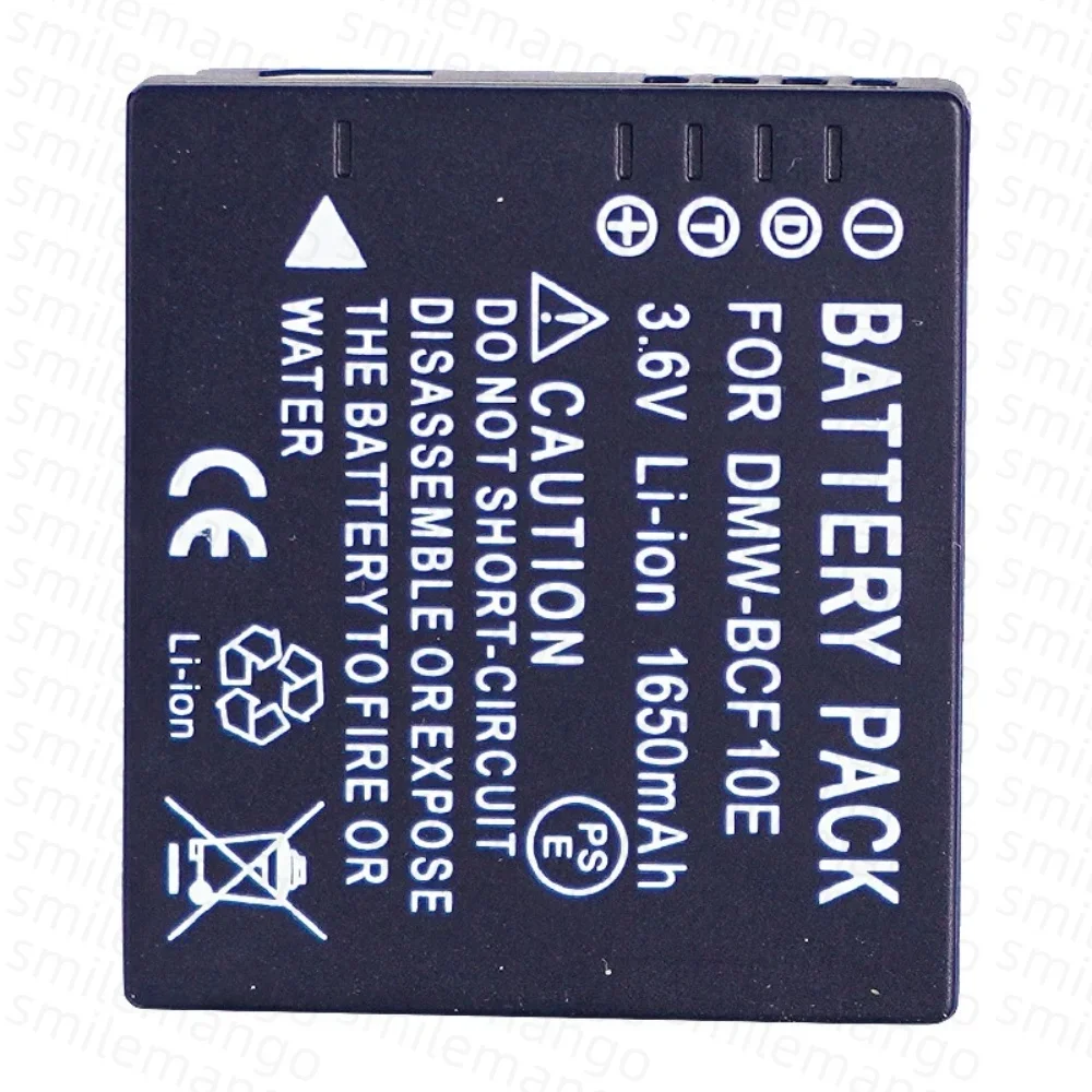 DMC-BCF10E Camera Battery 3.6V 1650mAh Rechargeable  Suitable for Panasonic camera FH22 FH1 FS15 FH3 CGA-S/106D FP8