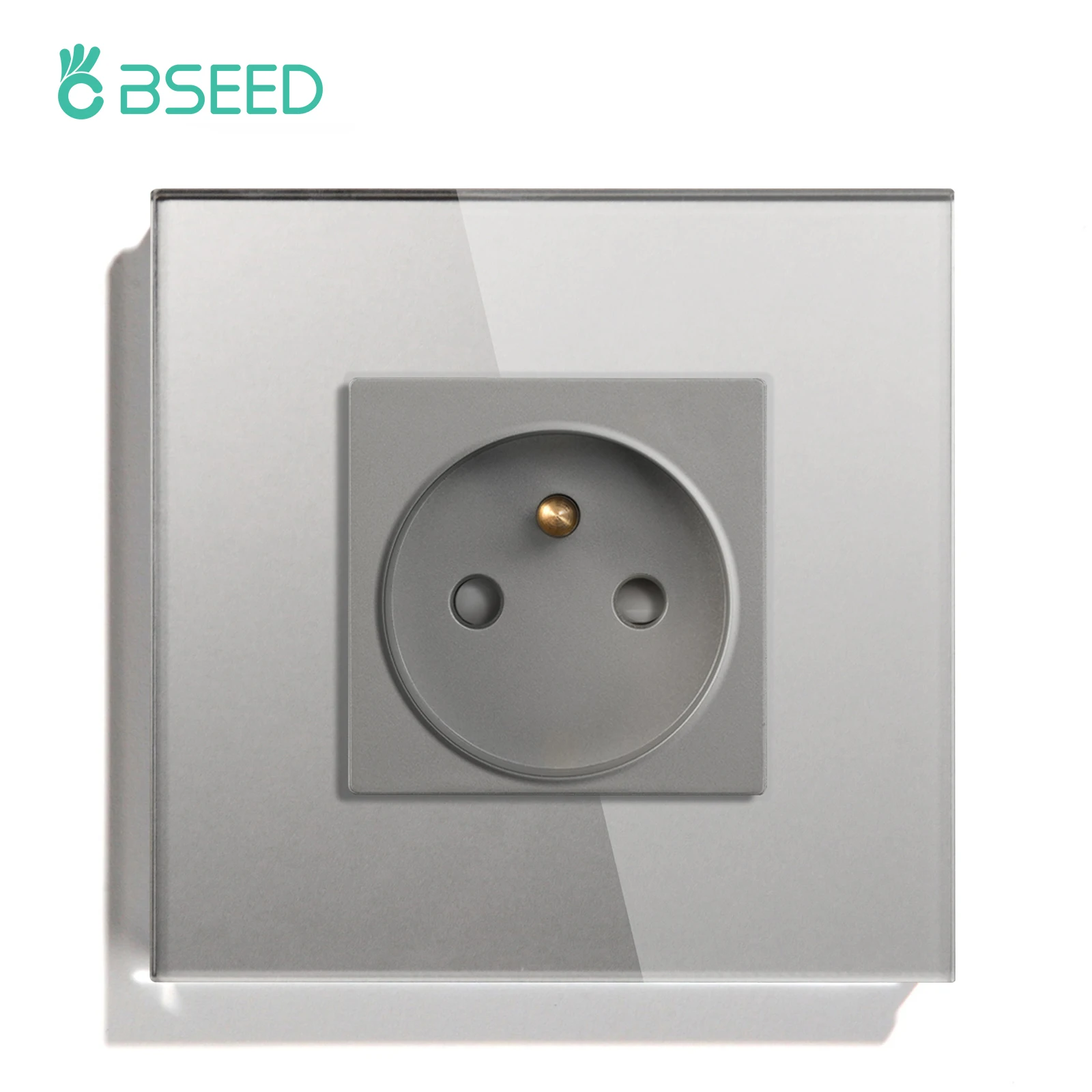 Bseed France Standaard Stopcontact Usb Type-C Oplaadpoort Glaspaneel 20W Snel Opladen Franse Socket 110-250V