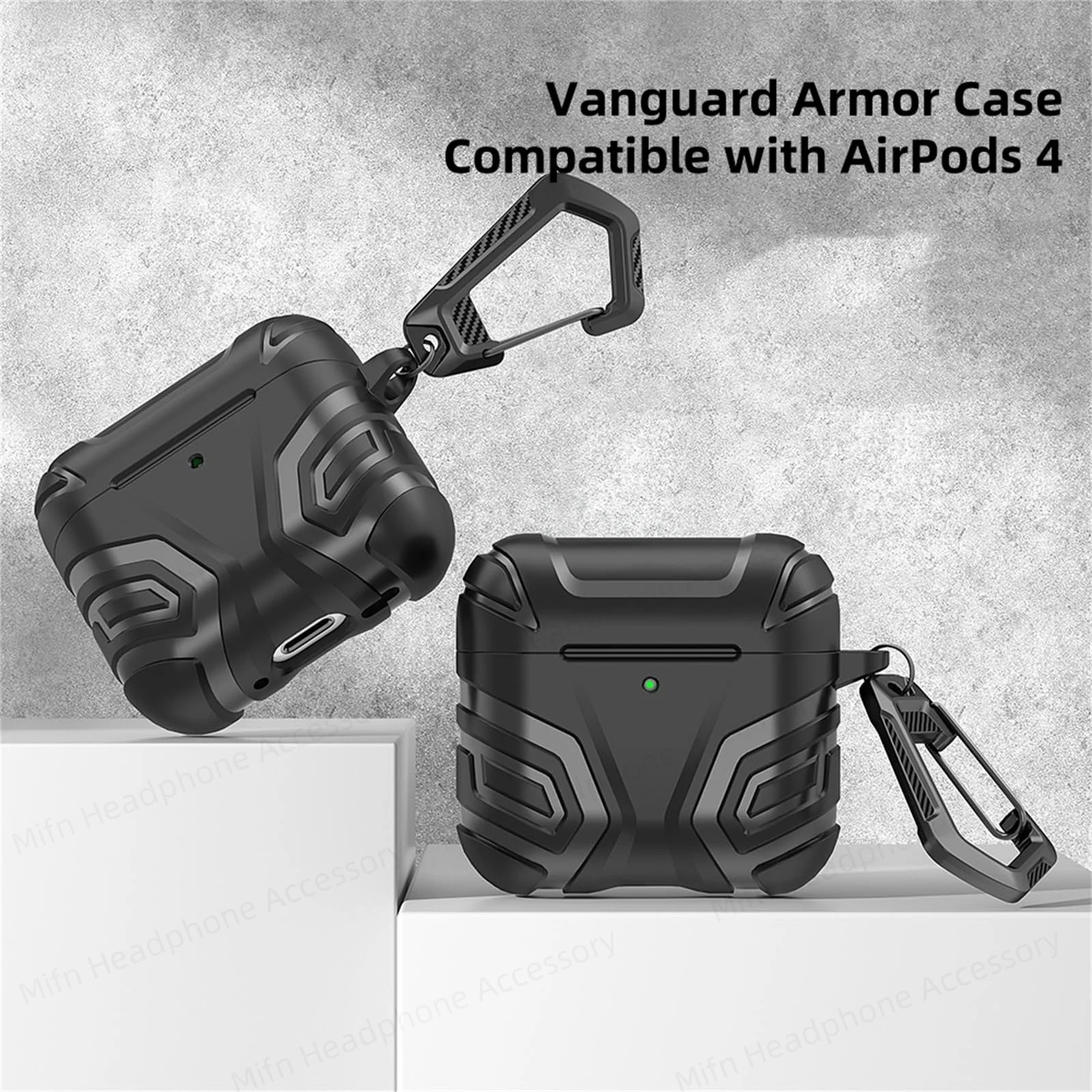 ﻿   Funda de TPU para Airpods 4, funda protectora resistente a prueba de golpes de cuerpo completo para AirPods 4 con cancelación activa de ruido (ANC) (2024)