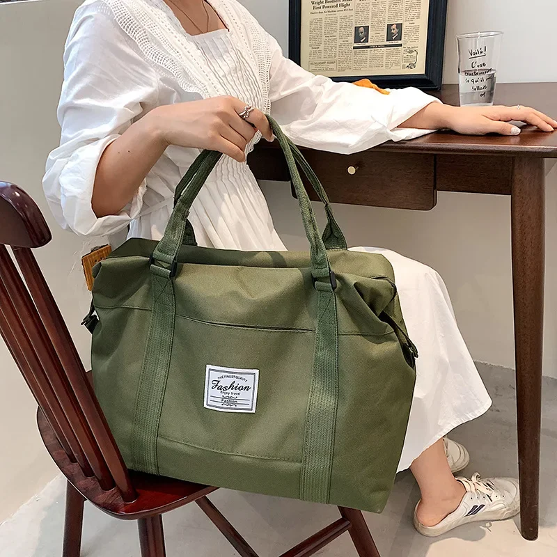 

Youda New Oxford Fabric Travel Bag Fashion Simple Pure Color Handbag Large Casual Capacity Travel Tote Bags