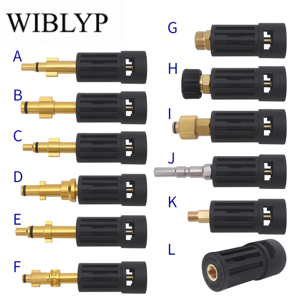 for Karcher Adapter High Pressure Water Gun Connector AR/Interskol/Lavor/Bosche/Huter/M22 Lance Wand to Karcher Female Adapter