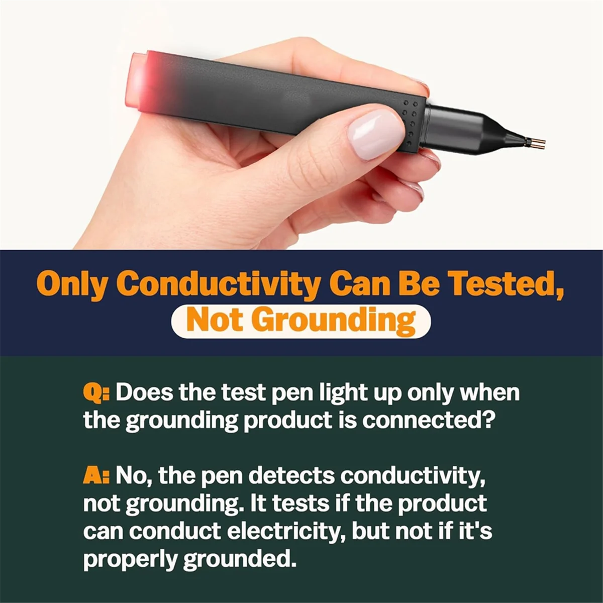 AA98 Grounding Pen & Outlet Tester Kit - Complete Set for Conductivity & Electrical Safety Checks US Plug