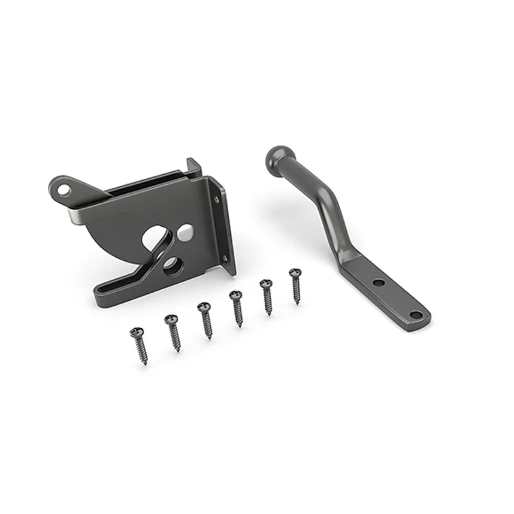 

Auto Gate Latch With Bolt For Pasture Garden Fence Farm Gate Carbon Steel Automatic Slam Catch Garden Hardware
