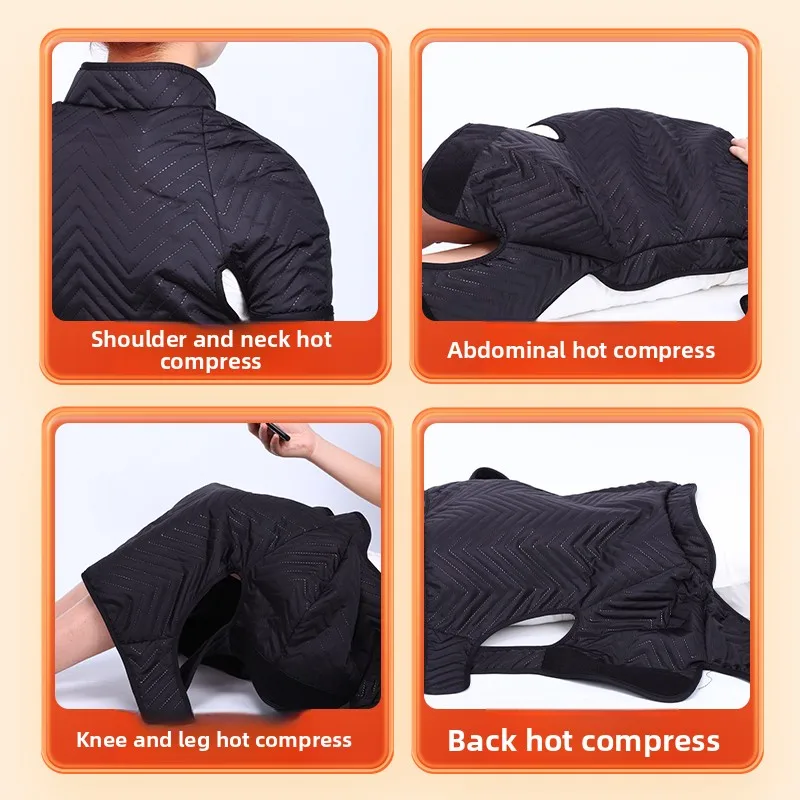Fast Heating Pads for Neck with Back Pain Relief, Adjustable Temperature Warmth Shoulder Moxibustion Hot Compress Therapy Pack