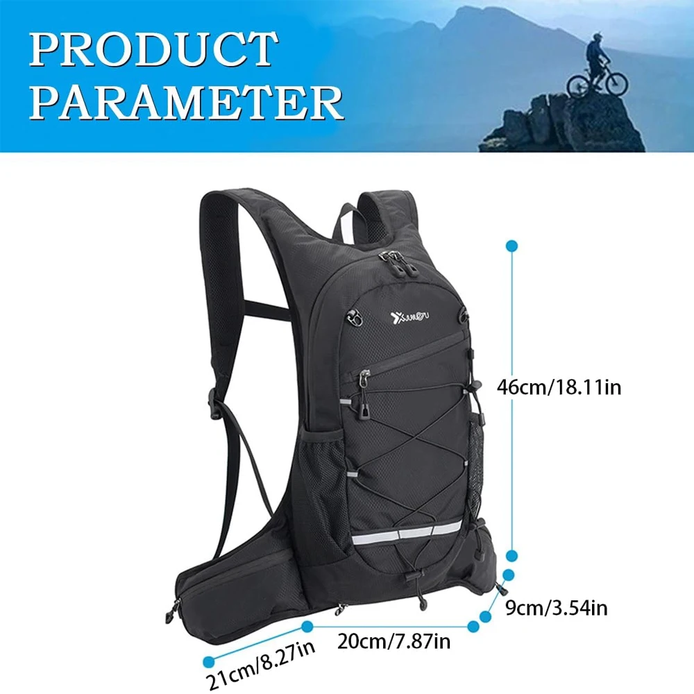 1Pcs Hydration Backpack, Lightweight Insulated Pack Bag Daypack for Running, Hiking, Cycling - Sports Backpack