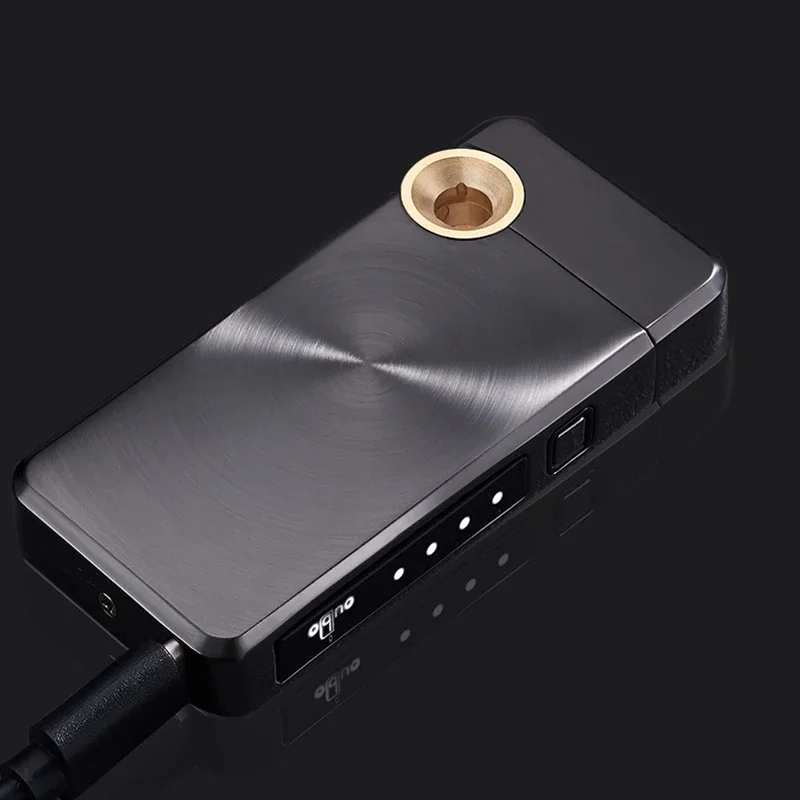 2023 Electric Windproof Metal Cross Double Arc Type-C USB Lighter Plasma Flameless Touch Sensor Battery Display Lighter