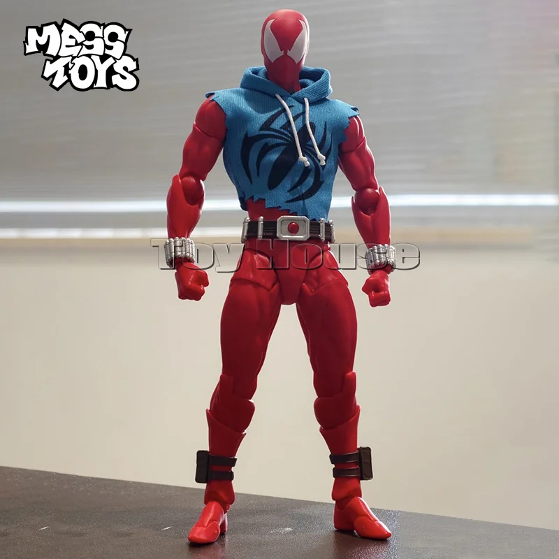 100% Originele Mess Toys Spiderman Rood en Blauw Ultimate Spider-Man Spider Peter Kaine Parker Anime Action Figure Model Speelgoed Cadeau