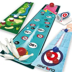 Table Top Curling Toy Fun Curling Games Set For Kids Tabletop Games For Adults Children And Families Sets For Indoor Travel