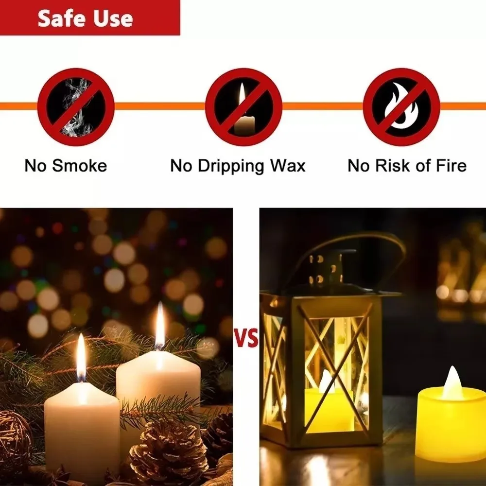 Tragbare Weihnachtssimulationskerze, LED-Layout, Requisiten, Kerzen, flammenlose Weihnachtsdekorationen, elektronisches Kerzenlicht