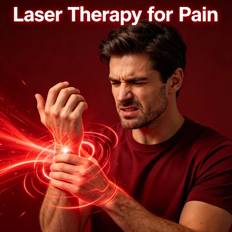 

Advanced Class 4 Cold Laser Therapy Machine 650nm 808nm Red NIR Light for Pain Management Home Physiotherapy