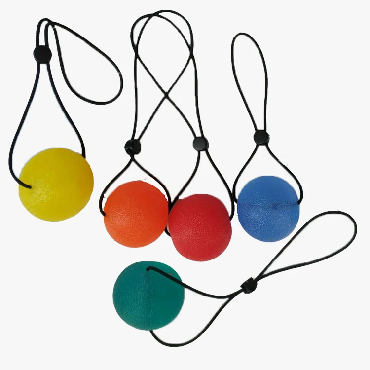 

Round Shape TPE Wrist Ball Therapy Hand Massage Exercise Finger Exercise Ball Hand Grip Stress Relief Ball with String
