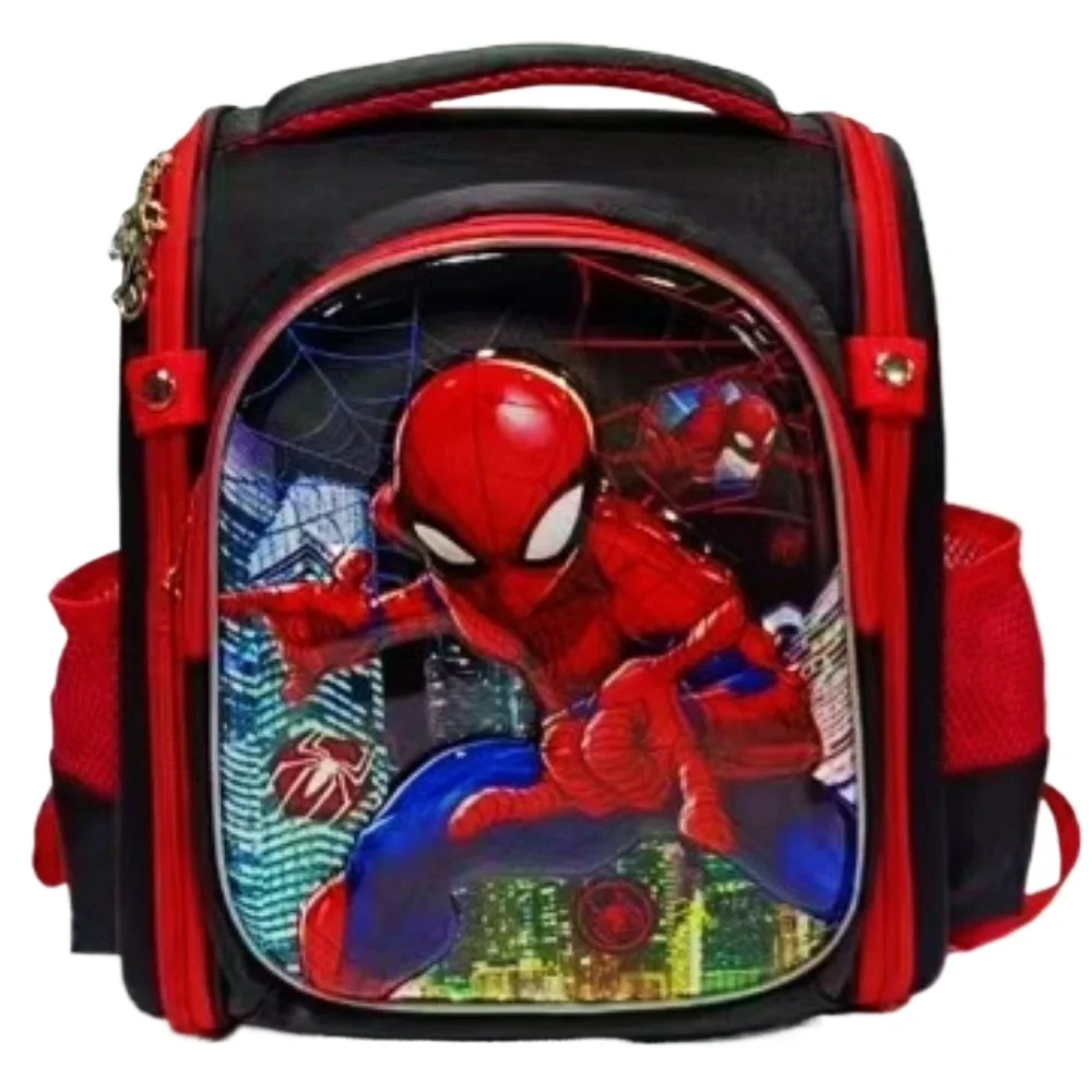 

Exquisite Kindergarten Student Backpack Popular Cartoon Character 3D Superhero Spider Man Spine Protection Children's Backpack