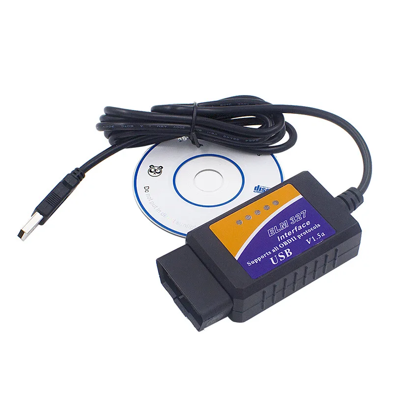 

Newest ELM327 USB V1.5 OBD2 Car Diagnostic Scanner ELM 327 V 1.5 OBD 2 OBDII Interface PC-Based Auto Diagnostic-Tool OBD-II Scan
