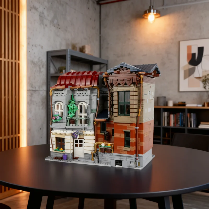 

4770pcs MOC House Baguette Modular Streetscape Model Building Blocks Construction Toys Christmas Gifts Brick Kids Idea
