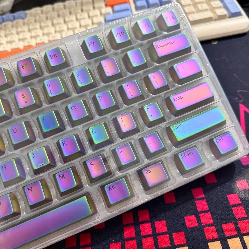 

Металлические колпачки для клавиш Sanmu, цветные, настраиваемые, профиль Cherry, для механических клавиатур, совместимые с переключателями MX
