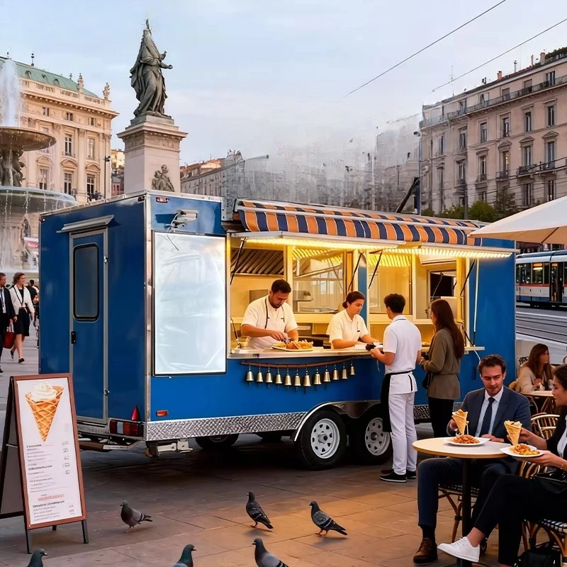 Quality Food Snacks - Mobile Imbisswagen wie Snack-, Eis-, Hot-Dog-
