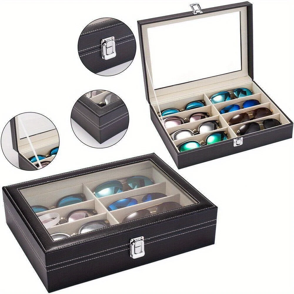 

18 Slot Durable Display Sunglasses Eyeglasse Storage Case Box Holder