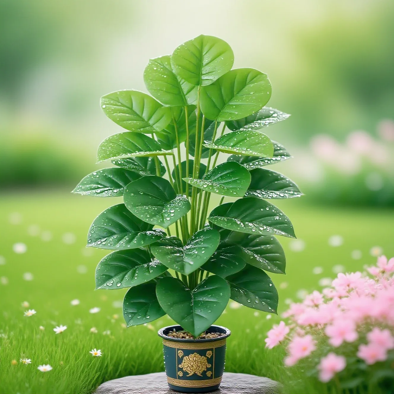 نباتات صناعية كبيرة مع 24 ورقة - مراجعة Monstera Adansonii وسعره