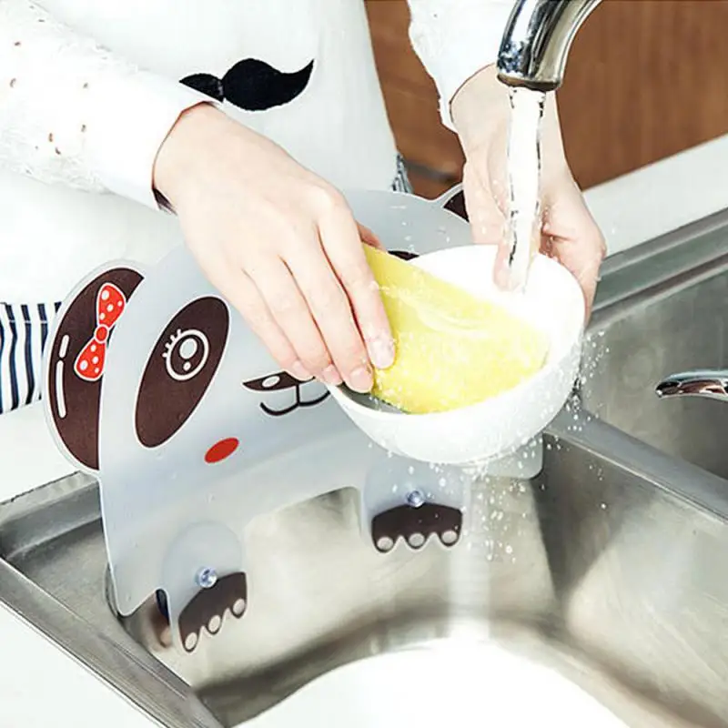 New Arrival Kitchen Sink Water Splash Guards With Sucker Waterproof Screen For Dish Fruit Vegetable Washing Anti-water Board