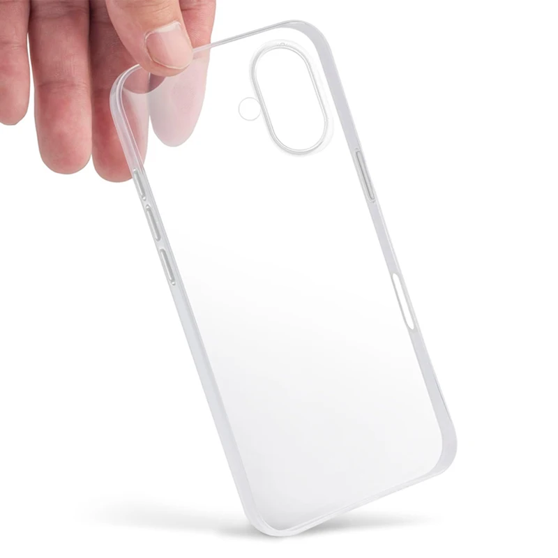 Funda de TPU transparente de silicona ultrafina para Iphone 16 Pro Max Plus plus, funda protectora de silicona transparente y suave