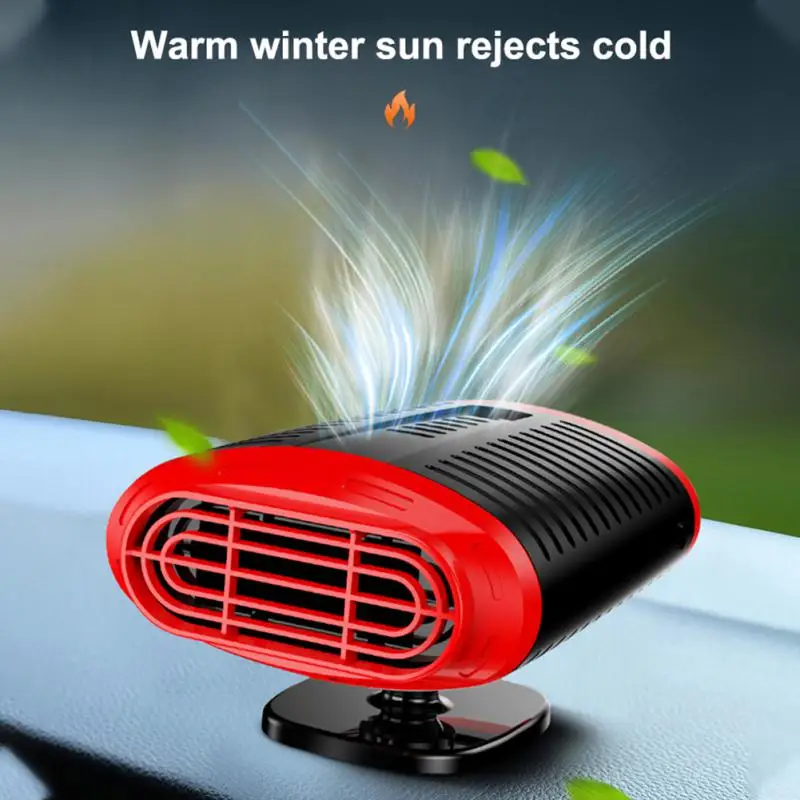 Car Heater Fan 12V/24V Car Heater Electric Cooling Heating Auto Windshield Defroster Defogging Demister Car Anti-Fog Heater