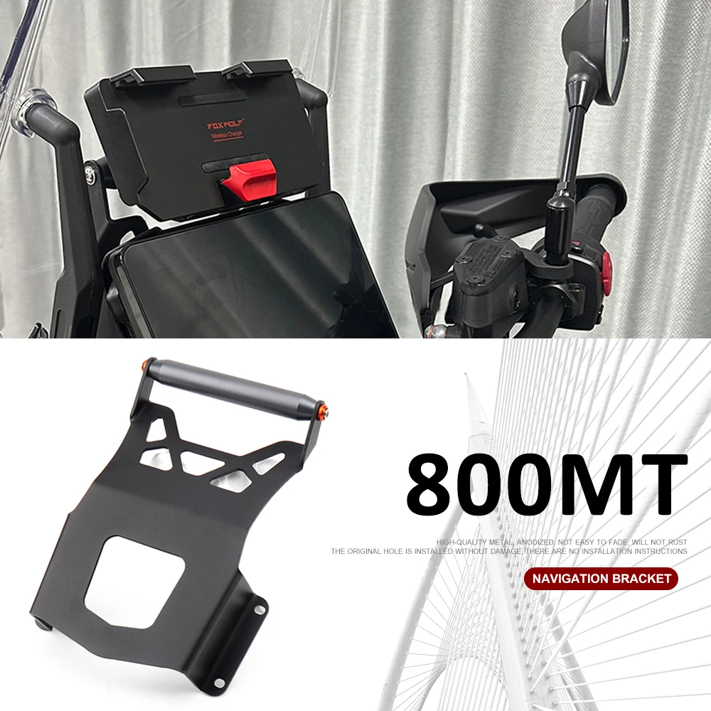 

New For CFMOTO 800MT 800mt 800 MT 2023 Expansion Stand Crossbar 22mm Motorcycle Phone GPS Mount Navigation Bracket