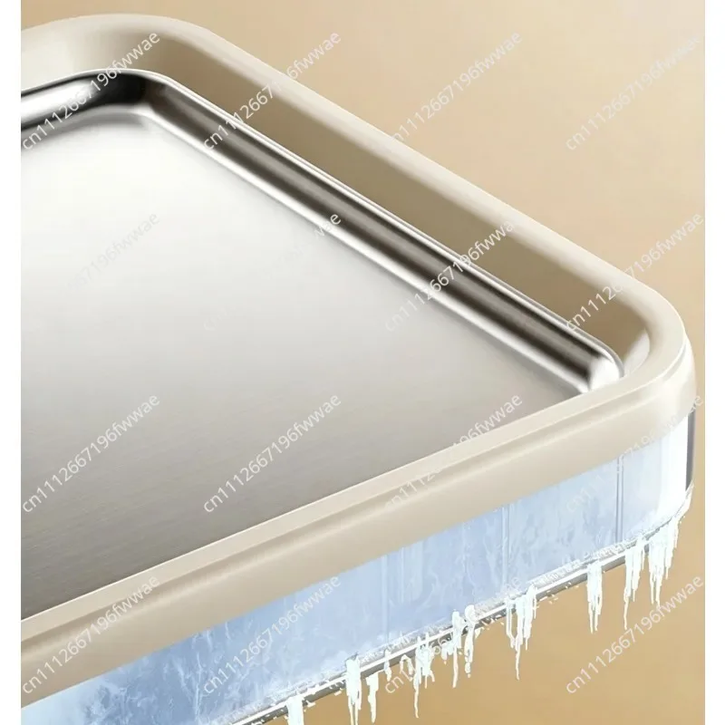 Ice Fried Machine Small Ice Cream Machine Household Stainless Steel Mini Plug-in Free Children's Fried Yogurt Machine